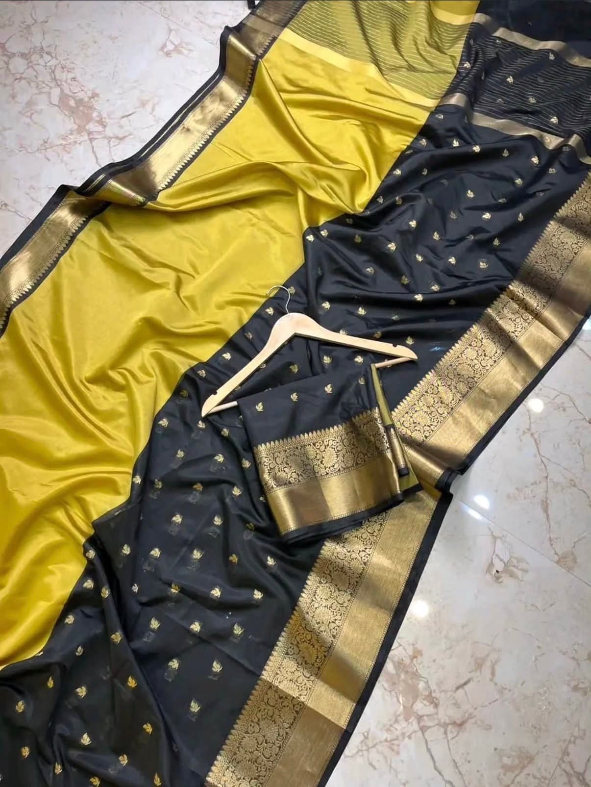 Half & Half Banarasi Saree — Silk fabric — Banarasi — from Banarasi — buy online India